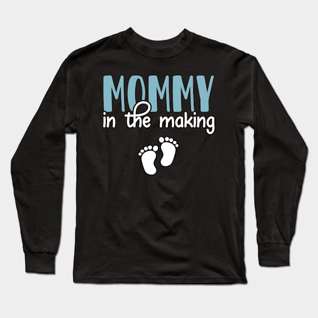 Pregnancy Mommy Making Long Sleeve T-Shirt by Cooldruck